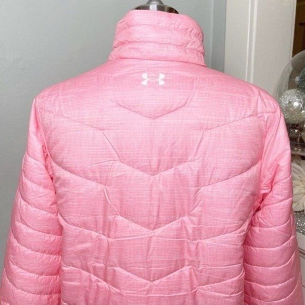 Under Armour ColdGear Reactor Winter Coat Pink Girls Youth Kids Large - Picture 6 of 11